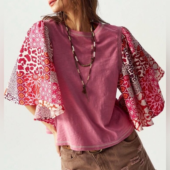 Pink Bohemian Women's Top - Picture 2 of 9